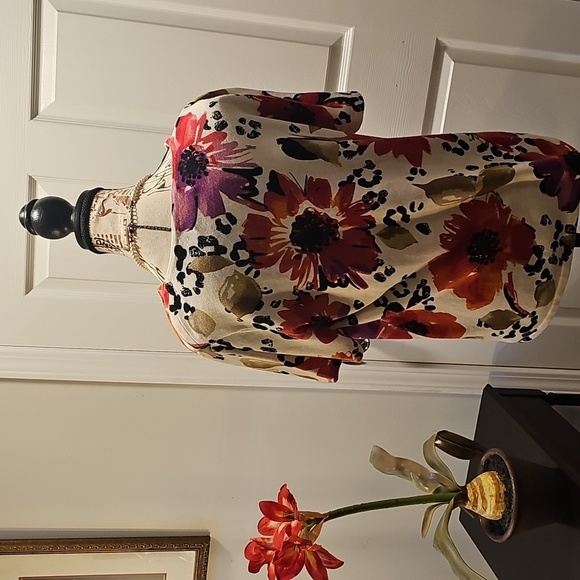 Alfred Dunner Multicolor Cotton/Ramie Floral Sweater, excellent condition. - Picture 2 of 9